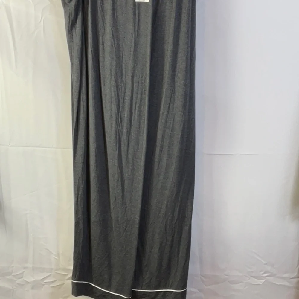 Alfani Charcoal Pajama Pant Set 2 piece with White Piping Size XL New